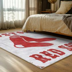 mlb boston red sox baseball team logo sport carpet area rug home decor gift bedroom brs169