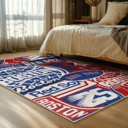 mlb boston red sox baseball team logo sport carpet area rug home decor gift bedroom brs172