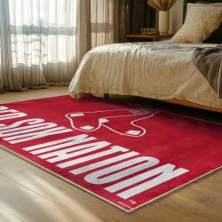 mlb boston red sox baseball team logo sport carpet area rug home decor gift bedroom brs175