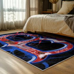 mlb boston red sox baseball team logo sport carpet area rug home decor gift bedroom brs180