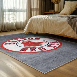 mlb boston red sox baseball team logo sport carpet area rug home decor gift bedroom brs184