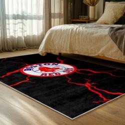 mlb boston red sox baseball team logo sport carpet area rug home decor gift bedroom brs190