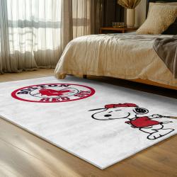 mlb boston red sox baseball team logo sport carpet area rug home decor gift bedroom brs200