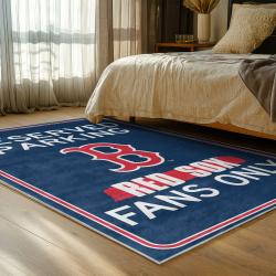 mlb boston red sox baseball team logo sport carpet area rug home decor gift bedroom brs205