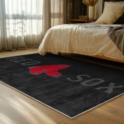 mlb boston red sox baseball team logo sport carpet area rug home decor gift bedroom brs207