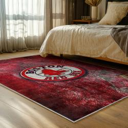mlb boston red sox baseball team logo sport carpet area rug home decor gift bedroom brs242