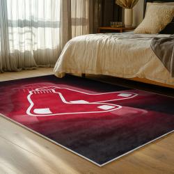 mlb boston red sox baseball team logo sport carpet area rug home decor gift bedroom brs246