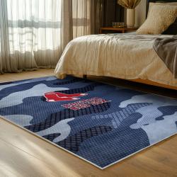 mlb boston red sox baseball team logo sport carpet area rug home decor gift bedroom brs248