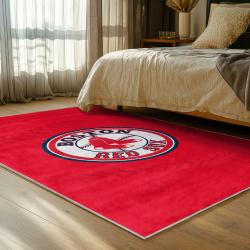 mlb boston red sox baseball team logo sport carpet area rug home decor gift bedroom brs255