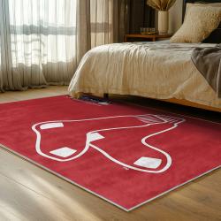 mlb boston red sox baseball team logo sport carpet area rug home decor gift bedroom brs262