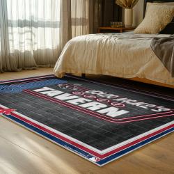 mlb boston red sox baseball team logo sport carpet area rug home decor gift bedroom brs264