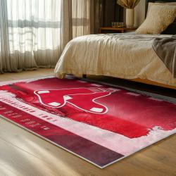 mlb boston red sox baseball team logo sport carpet area rug home decor gift bedroom brs276