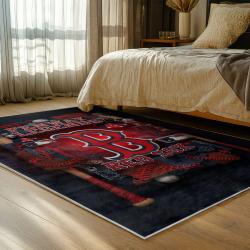 mlb boston red sox baseball team logo sport carpet area rug home decor gift bedroom brs280