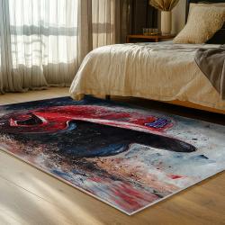 mlb boston red sox baseball team logo sport carpet area rug home decor gift bedroom brs95