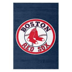 mlb boston red sox baseball team logo sport carpet area rug home decor gift brs101