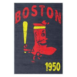 mlb boston red sox baseball team logo sport carpet area rug home decor gift brs108