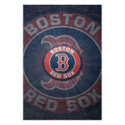 mlb boston red sox baseball team logo sport carpet area rug home decor gift brs123