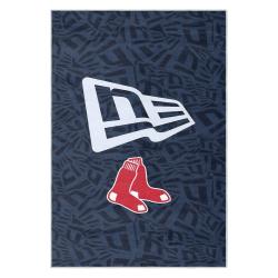 mlb boston red sox baseball team logo sport carpet area rug home decor gift brs160