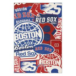 mlb boston red sox baseball team logo sport carpet area rug home decor gift brs172