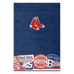 mlb boston red sox baseball team logo sport carpet area rug home decor gift brs181