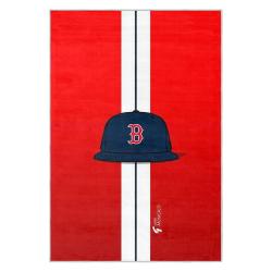 mlb boston red sox baseball team logo sport carpet area rug home decor gift brs189
