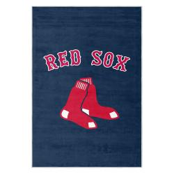 mlb boston red sox baseball team logo sport carpet area rug home decor gift brs193