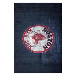 mlb boston red sox baseball team logo sport carpet area rug home decor gift brs194