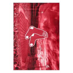 mlb boston red sox baseball team logo sport carpet area rug home decor gift brs204