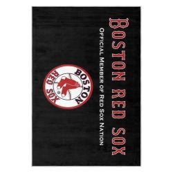 mlb boston red sox baseball team logo sport carpet area rug home decor gift brs206
