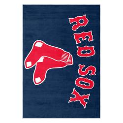mlb boston red sox baseball team logo sport carpet area rug home decor gift brs208