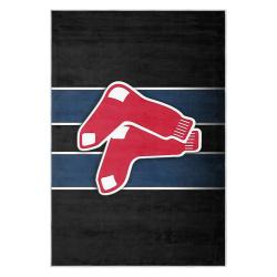 mlb boston red sox baseball team logo sport carpet area rug home decor gift brs218