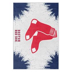 mlb boston red sox baseball team logo sport carpet area rug home decor gift brs222