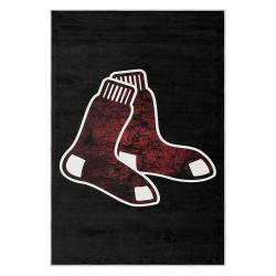 mlb boston red sox baseball team logo sport carpet area rug home decor gift brs224