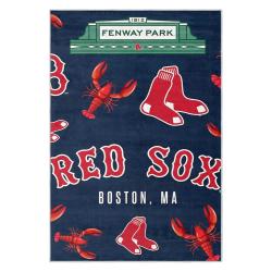 mlb boston red sox baseball team logo sport carpet area rug home decor gift brs237