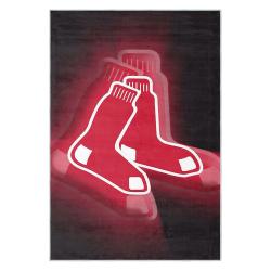 mlb boston red sox baseball team logo sport carpet area rug home decor gift brs246