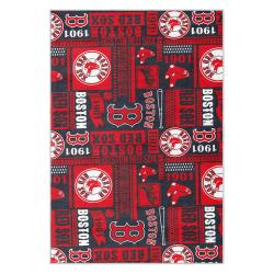 mlb boston red sox baseball team logo sport carpet area rug home decor gift brs254