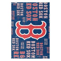 mlb boston red sox baseball team logo sport carpet area rug home decor gift brs256