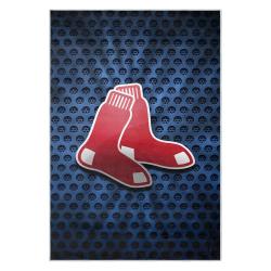 mlb boston red sox baseball team logo sport carpet area rug home decor gift brs262