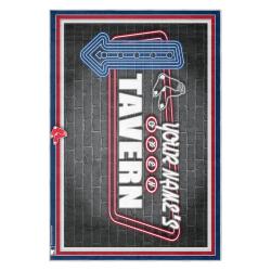 mlb boston red sox baseball team logo sport carpet area rug home decor gift brs263