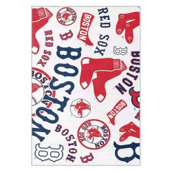 mlb boston red sox baseball team logo sport carpet area rug home decor gift brs273