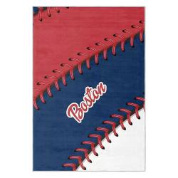 mlb boston red sox baseball team logo sport carpet area rug home decor gift brs277