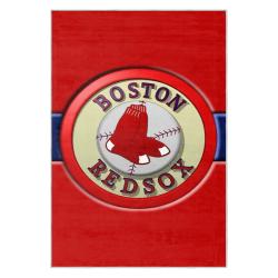 mlb boston red sox baseball team logo sport carpet area rug home decor gift brs84