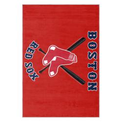 mlb boston red sox baseball team logo sport carpet area rug home decor gift brs86