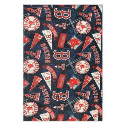 mlb boston red sox baseball team logo sport carpet area rug home decor gift brs92