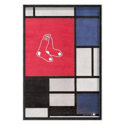 mlb boston red sox baseball team logo sport carpet area rug home decor gift brs97