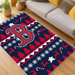 MLB Boston Red Sox Baseball Team Logo Sport Carpet Area Rug Home Decor Gift BRS100