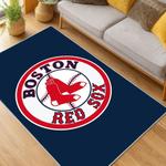 mlb boston red sox baseball team logo sport carpet area rug home decor gift living room brs101