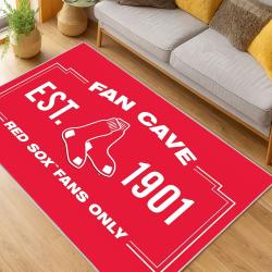 MLB Boston Red Sox Baseball Team Logo Sport Carpet Area Rug Home Decor Gift BRS102