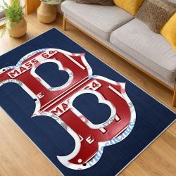 MLB Boston Red Sox Baseball Team Logo Sport Carpet Area Rug Home Decor Gift BRS107