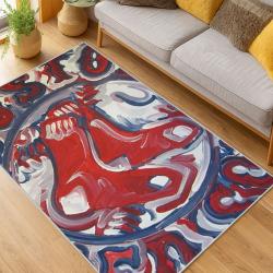 MLB Boston Red Sox Baseball Team Logo Sport Carpet Area Rug Home Decor Gift BRS112